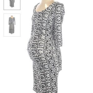 ISABELLA OLIVER Ruched Florial Dress - Size 3